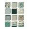 Idea-ology Double-Sided Cardstock 8"X8" 12/Pkg-Palette Collection: Teal